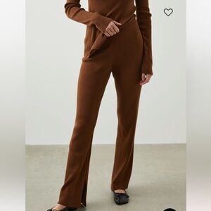 Rails‎ Knit Jules Pant Medium Brown Women’s High Rise Wide Leg